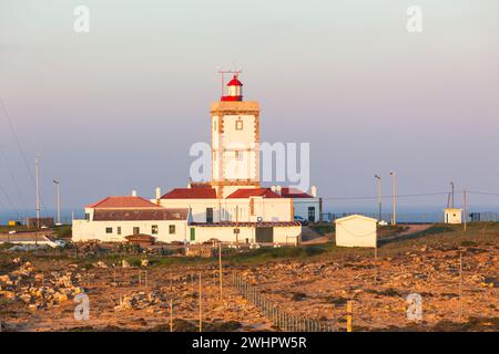 Phare de Cape Carvoeiro à Peniche, Portugal Banque D'Images