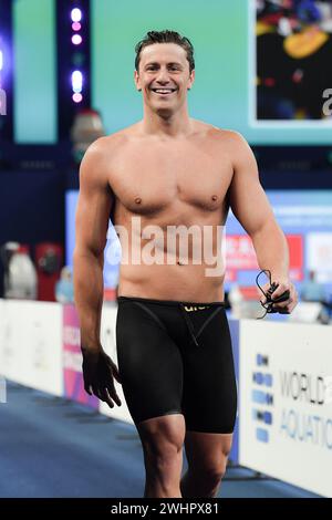 Doha, Qat. 11 février 2024. Nicol˜ Martinenghi d'Italie en action lors des Championnats du monde de natation Doha 2024 - sport- natation -Doha (Qatar) 11 février 2024 (photo de Gian Mattia D'Alberto/LaPresse) crédit : LaPresse/Alamy Live News Banque D'Images