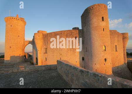 Castillo de Bellver (s.XIV).Palma.Mallorca.Baleares.EspaÃ±a. Banque D'Images