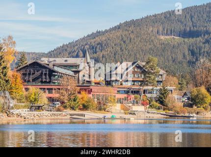 Au lac Titisee à Titisee-Neustadt dans la Forêt Noire Banque D'Images