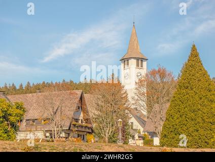 Église catholique ChristkÃ¶nig, Titisee-Neustadt Banque D'Images