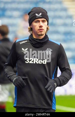 TODD CANTWELL, joueur de football professionnel, joue actuellement pour le Rangers FC, Glasgow, Écosse, Royaume-Uni. Image prise pendant l'entraînement Banque D'Images