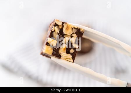 Caramel chocolat et noisette Banque D'Images