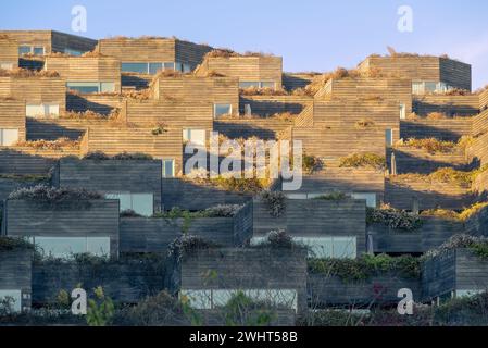 Copenhague, Danemark - Mountain Dwellings by BIG (Bjarke Ingels Group) et JDS Banque D'Images