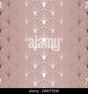 Modèle sans couture art déco. Motif de paillettes abstrait répétitif. Fond brillant élégant répété. Toile de fond délicate pour les emballages cadeaux design Illustration de Vecteur