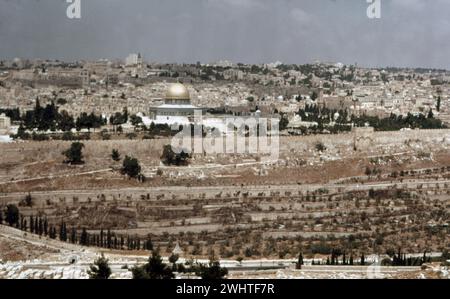 Mosquée Al-Aqsa de Jérusalem années 1970 - Jérusalem al-Aqsa-Moschee 1970er Banque D'Images