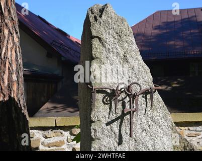 Cimetière historique, fragment, Zakopane, Pologne Banque D'Images