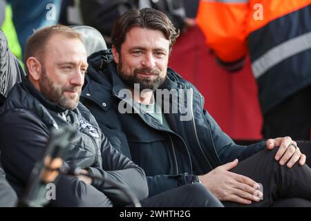 Southampton, Royaume-Uni. 10 février 2024. Russell Martin, manager de Southampton, sourit lors du Southampton FC contre Huddersfield Town AFC au St.Mary's Stadium, Southampton, Angleterre, Royaume-Uni le 10 février 2024 Credit : Every second Media/Alamy Live News Banque D'Images