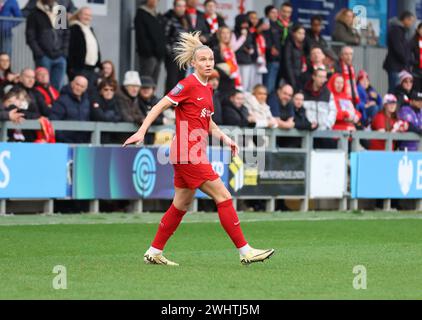 Princess Park Stadium, Dartford, Royaume-Uni. 11 février 2024. Emma Koivisto (liverpool 2) lors du match de cinquième tour de la Women's FA Cup entre les lionnes de Londres et Liverpool au Princess Park Stadium, Dartford, Royaume-Uni, le 11 février 2024 (Bettina Weissensteiner/SPP) crédit : SPP Sport Press photo. /Alamy Live News Banque D'Images