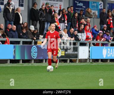 Princess Park Stadium, Dartford, Royaume-Uni. 11 février 2024. Emma Koivisto (Liverpool 2) lors du match de cinquième tour de la Women's FA Cup entre les lionnes de Londres et Liverpool au Princess Park Stadium, Dartford, Royaume-Uni, le 11 février 2024 (Bettina Weissensteiner/SPP) crédit : SPP Sport Press photo. /Alamy Live News Banque D'Images