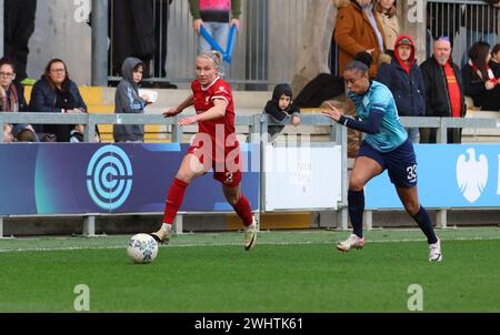 Princess Park Stadium, Dartford, Royaume-Uni. 11 février 2024. Emma Koivisto (Liverpool 2) lors du match de cinquième tour de la Women's FA Cup entre les lionnes de Londres et Liverpool au Princess Park Stadium, Dartford, Royaume-Uni, le 11 février 2024 (Bettina Weissensteiner/SPP) crédit : SPP Sport Press photo. /Alamy Live News Banque D'Images