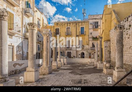 Les vestiges de l'église notre-Dame de Bad Counsel - 10ème siècle (Santa Maria del Buonconsiglio), vieux quartier, Bari, région des Pouilles (Pouilles), Italie Banque D'Images