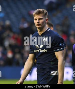 Scottish Gas Murrayfield Stadium. Edinburgh.Scotland.UK. 10th Feb 24.The Famous Grouse 6 Nations Series match Ecosse vs France. Harry Paterson of Scotland crédit : eric mccowat/Alamy Live News Banque D'Images