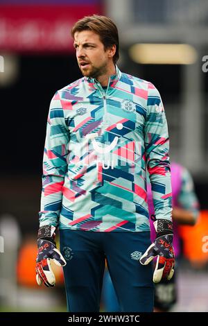 Le gardien de Luton Town Tim Krul lors du match de premier League à Kenilworth Road, Luton. Date de la photo : samedi 10 février 2024. Banque D'Images
