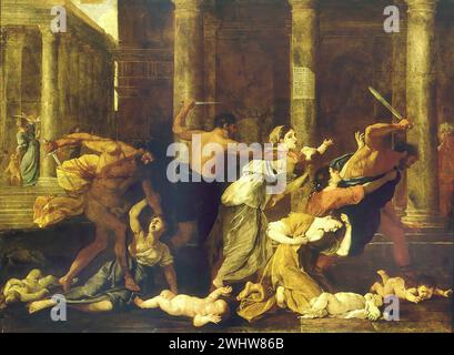 Nicolas Poussin - le massacre des innocents Banque D'Images