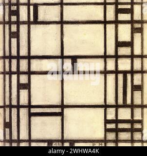 Piet Mondrian - Etude II pour Boogie Woogie de Broadway Banque D'Images