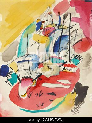 Vassily Kandinsky - Etude pour bataille navale, improvisation 31 Banque D'Images