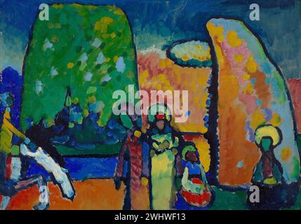 Vassily Kandinsky - Etude pour Marche funèbre, improvisation N° 2 Banque D'Images