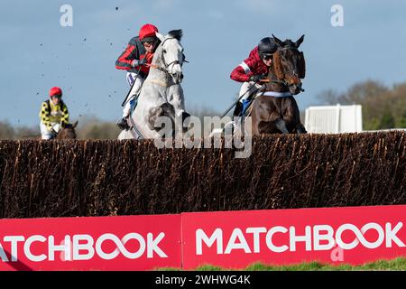 Deuxième course à Wincanton, samedi 19 février 2022, Steeple Chase Banque D'Images