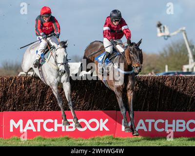 Deuxième course à Wincanton, samedi 19 février 2022, Steeple Chase Banque D'Images