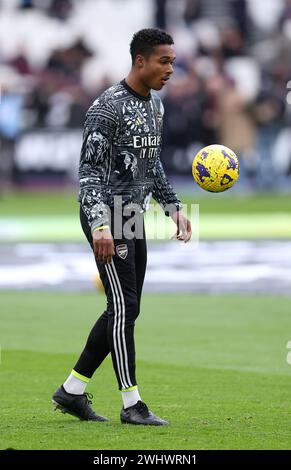 Londres, Royaume-Uni. 11 février 2024. Reuell Walters d'Arsenal lors du match de premier League au stade de Londres. Le crédit photo devrait se lire comme suit : David Klein/Sportimage crédit : Sportimage Ltd/Alamy Live News Banque D'Images