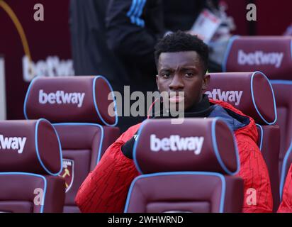 Londres, Royaume-Uni. 11 février 2024. Eddie Nketiah d'Arsenal lors du match de premier League au stade de Londres. Le crédit photo devrait se lire comme suit : David Klein/Sportimage crédit : Sportimage Ltd/Alamy Live News Banque D'Images