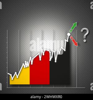 Bourse allemande, illustration Banque D'Images