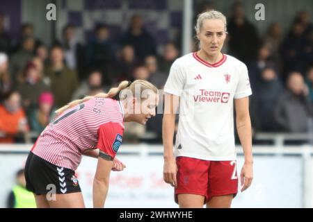 Millie Turner Southampton FC Women - Manchester United Women's FA Cup Adobe Women au Silverlake Stadium Banque D'Images