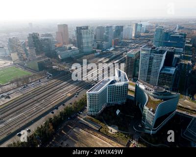 Centre financier dans le sud d'Amsterdam, pays-Bas Banque D'Images