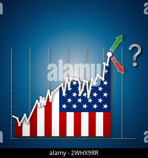 Bourse USA Industrial vide Banque D'Images