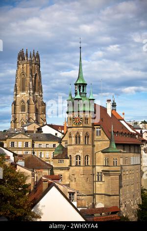 Ville de Fribourg en Suisse Banque D'Images