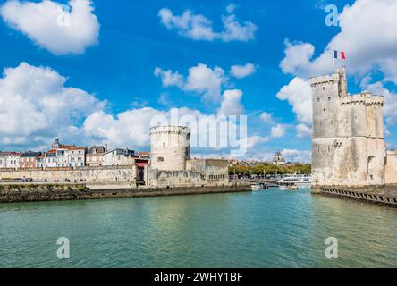 Tours de l'ancienne forteresse de la Rochelle France Banque D'Images