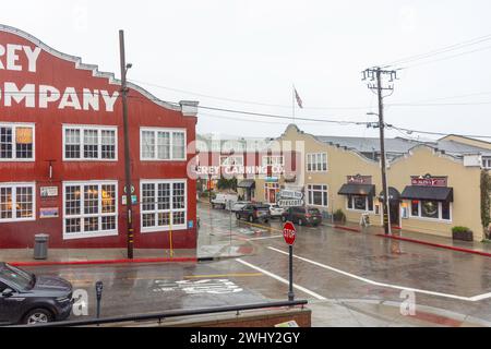 Monterey Canning Co entrepôts, Cannery Row, New Monterey, Monterey, Californie, États-Unis d'Amérique Banque D'Images