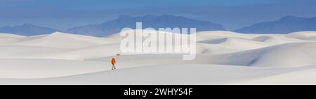 White Sands National Park au Nouveau-Mexique est une réserve naturelle de type parc national à l'extrémité nord du désert de Chihuahua, Mexi Banque D'Images