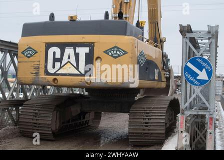 Pelle hydraulique de la marque Caterpillar Banque D'Images