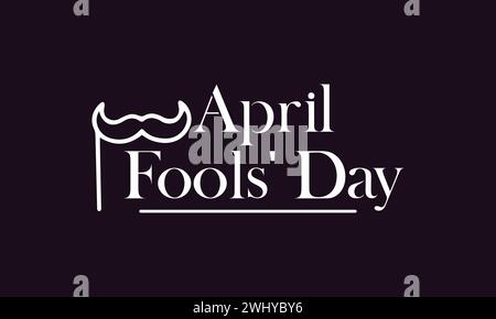 Motif d'illustration Fool Day de Happy Aprils Illustration de Vecteur