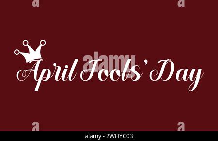 Motif d'illustration Fool Day de Happy Aprils Illustration de Vecteur