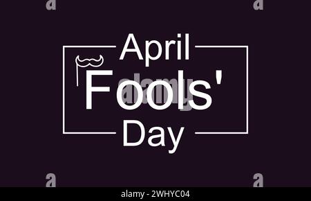 Motif d'illustration Fool Day de Happy Aprils Illustration de Vecteur