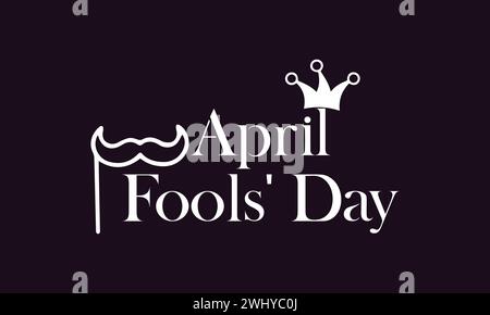 Motif d'illustration Fool Day de Happy Aprils Illustration de Vecteur