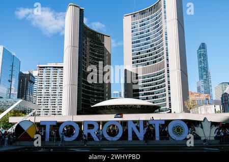 Toronto, Canada - 28 octobre 2023 : manifestants à Toronto pour la paix à Gaza Banque D'Images