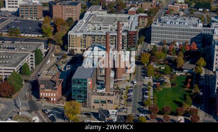 Vue aérienne de la ville de Winston-Salem, Caroline du Nord Banque D'Images