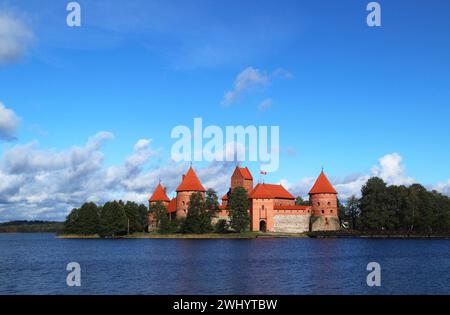 Le château d'eau Trakai en Lituanie, États baltes, europe Banque D'Images