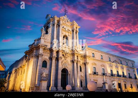 Piazza Duomo à Syracuse Banque D'Images