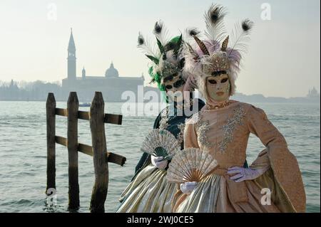 Venise, Italie. 07 février 2024. DIDIER SAULNIER/MAXPPP ITALIE CARNAVAL DE VENISE 2024 le 07-02-2024 - CARNAVAL de Venise 7 février 2024 crédit : MAXPPP/Alamy Live News Banque D'Images