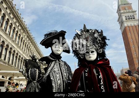 Venise, Italie. 07 février 2024. DIDIER SAULNIER/MAXPPP ITALIE CARNAVAL DE VENISE 2024 le 07-02-2024 - CARNAVAL de Venise 7 février 2024 crédit : MAXPPP/Alamy Live News Banque D'Images