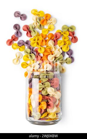 Pâtes italiennes séchées Farfalle Banque D'Images