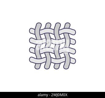 Textile, tissu, icône de tissu. Illustration vectorielle. Illustration de Vecteur