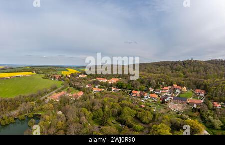 Photographies aériennes quartier Harz RÃ¶derhof Banque D'Images