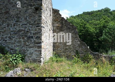 Ruine du château de l'église Gossam, Autriche Banque D'Images