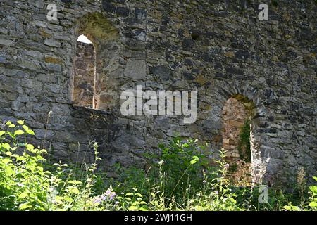 Ruine du château de l'église Gossam, Autriche Banque D'Images